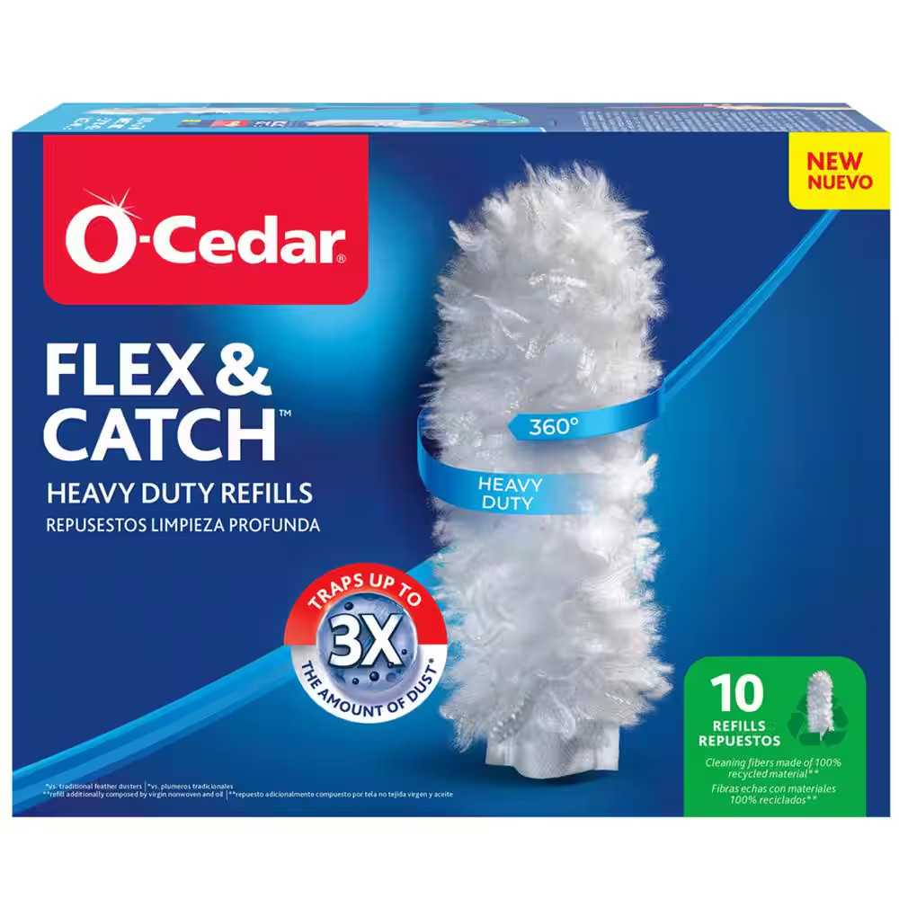 O-Cedar Flex & Catch Heavy Duty Refills – 10 Pc.