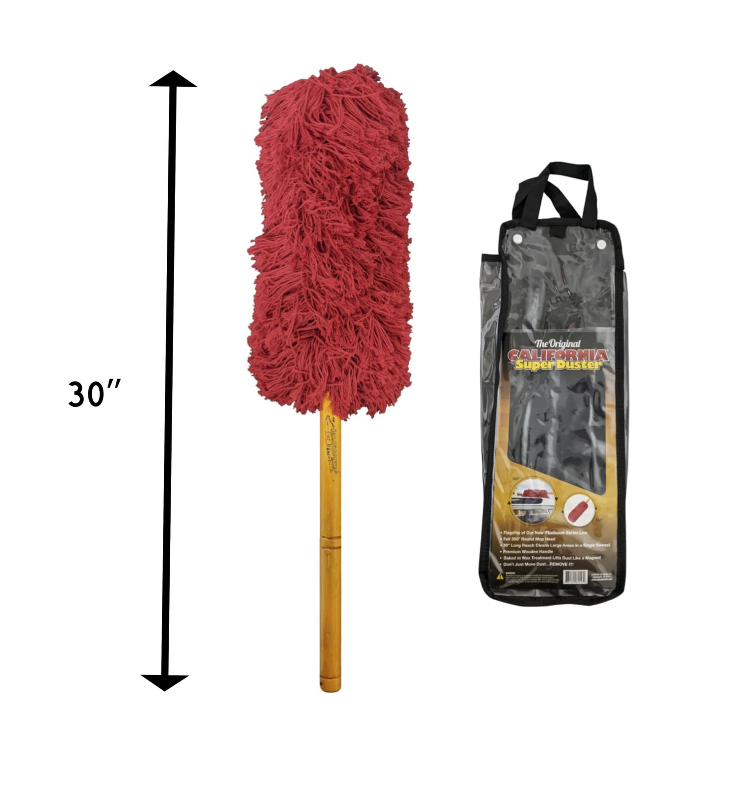 Ar Duster Super Duster Red Xlarge Truck And Suv Duster With Wood Handle 73668