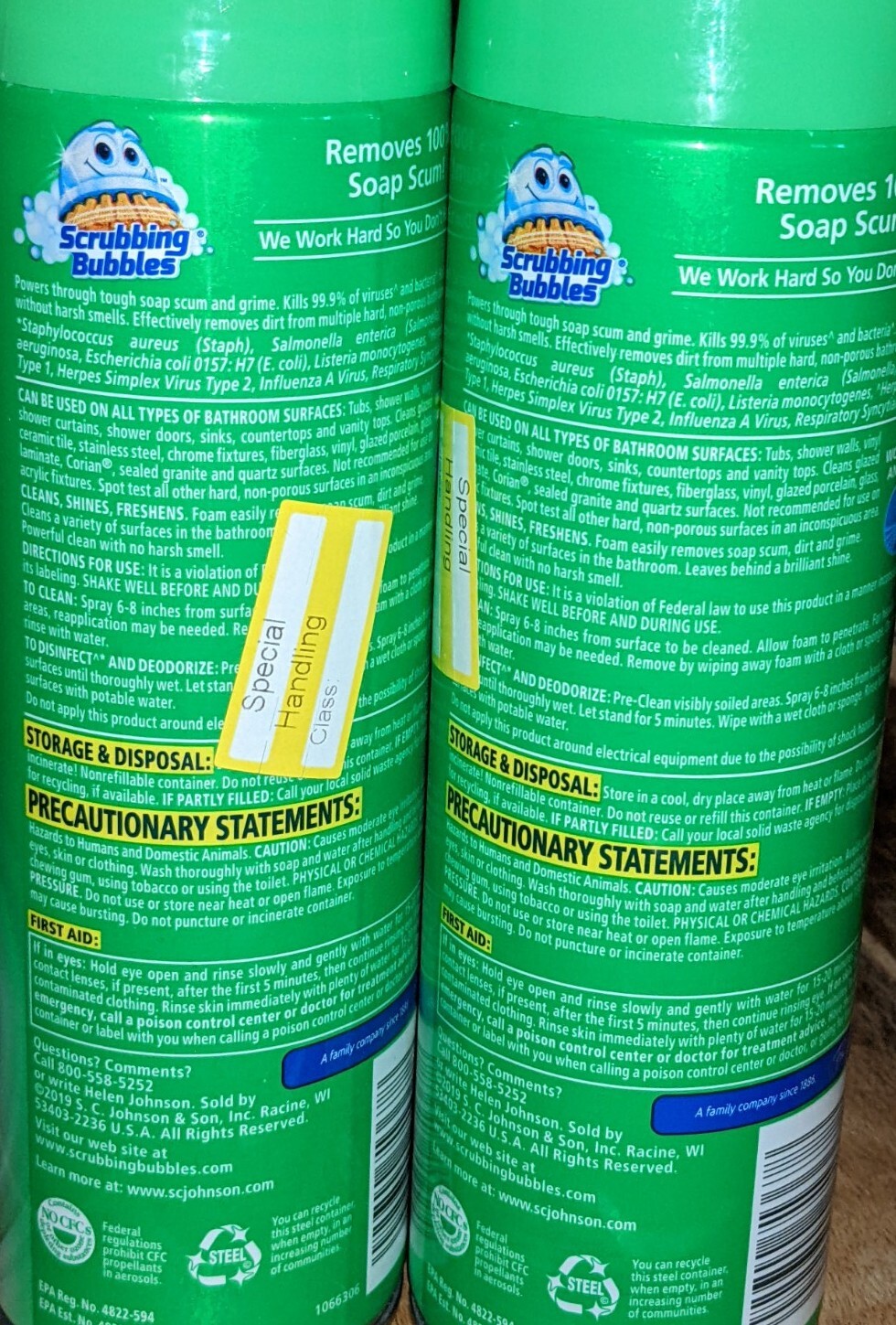 6 Ct Scrubbing Bubbles 20 Oz Rainshower Bathroom Grime Fighter Foam Spray