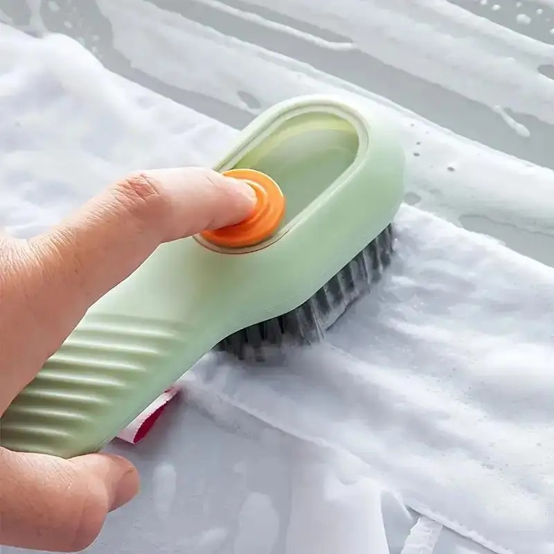 Liquid Dispensing Shoe Brush Soap Dispenser Cleaning Scrub Brush Multi Use