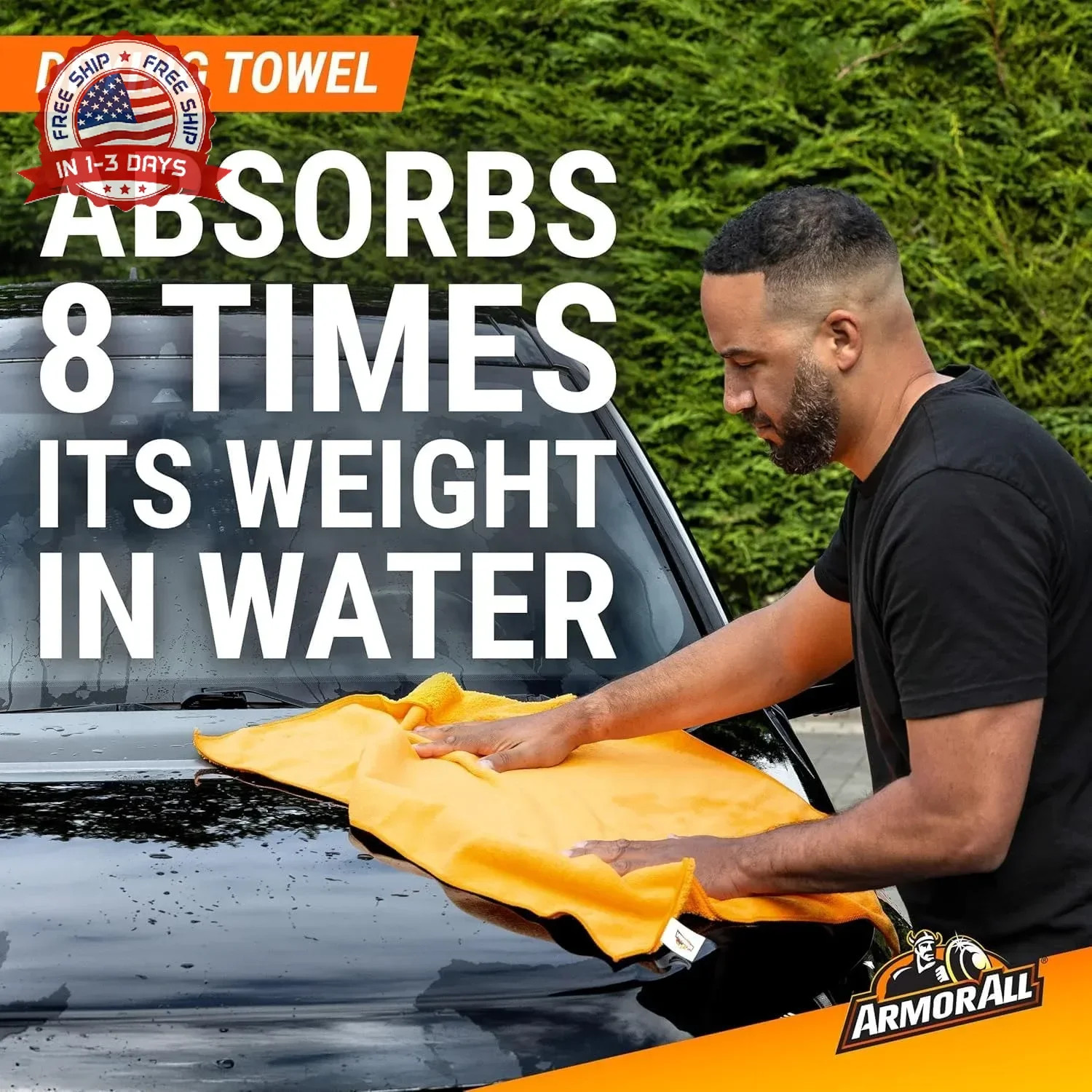 Car Wash and Interior Cleaner Kit by Armor All, Includes Towel, Tire Foam, Glass