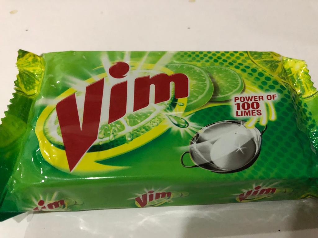 Vim Kitchen Dishwash Bar Power 100 Plate Limes Cleaner Cup Lemon Pack 200g Soap