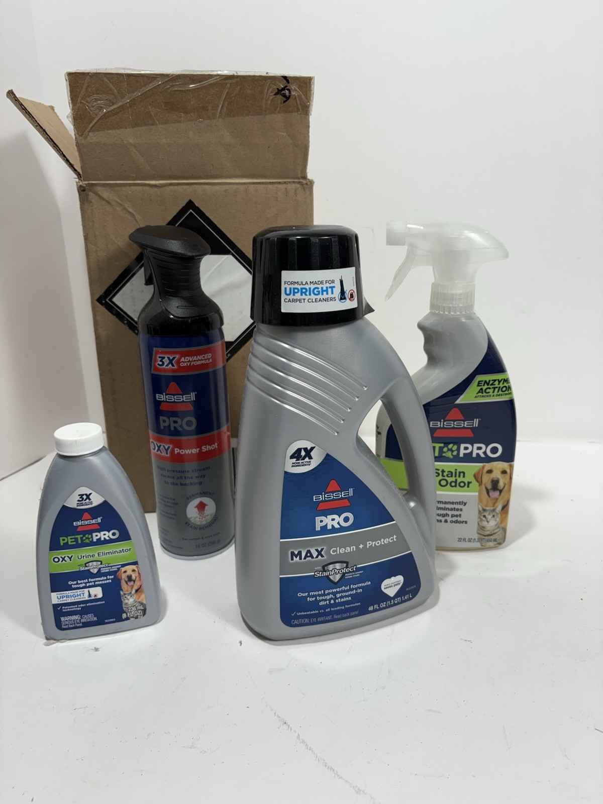 BISSELL Professional Formula Kit for Upright Carpet Cleaning 4 Piece Set Oxy Max