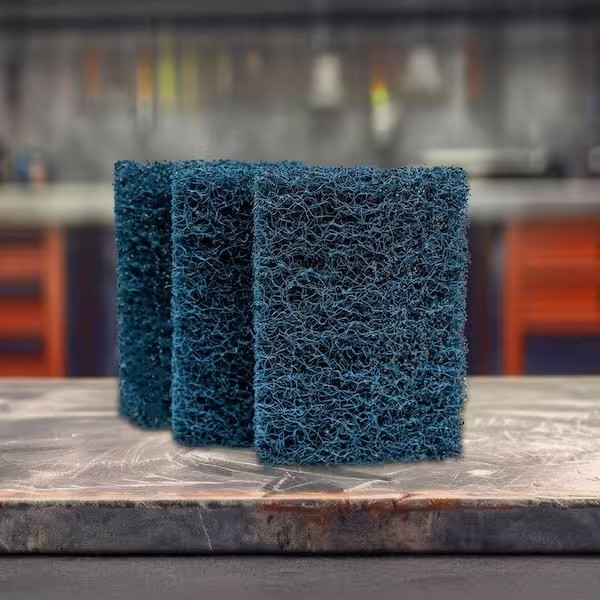 3 Pack HDX Industrial Strength Scouring Pads 1″ Thick Multi Surface and Reusable