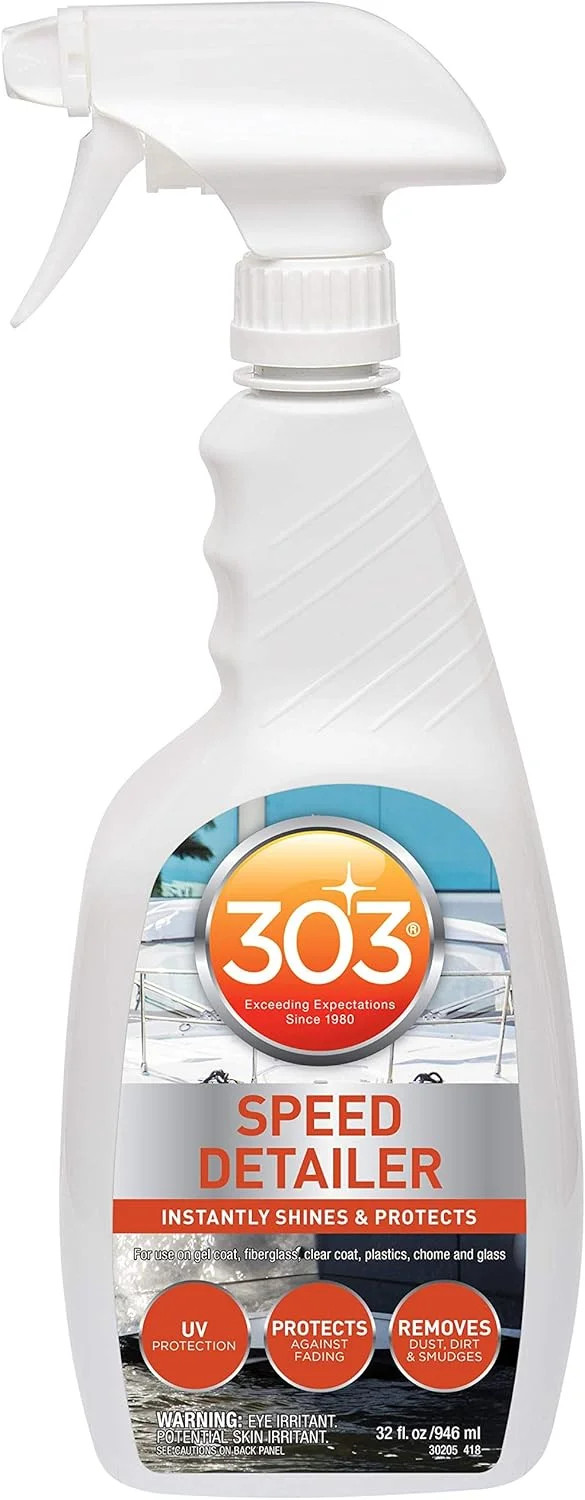 Marine Speed Detailer – Instantly Shines And Protects – UV Protection, 32 fl. oz