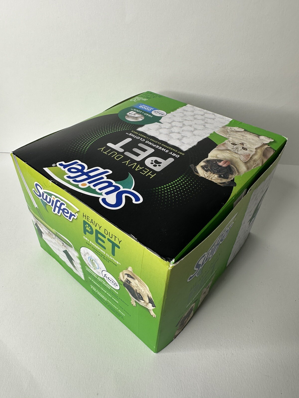 Sweeper Heavy Duty Pet Dry Refills, Febreze Odor Defense, 20 Ct Dry Pads