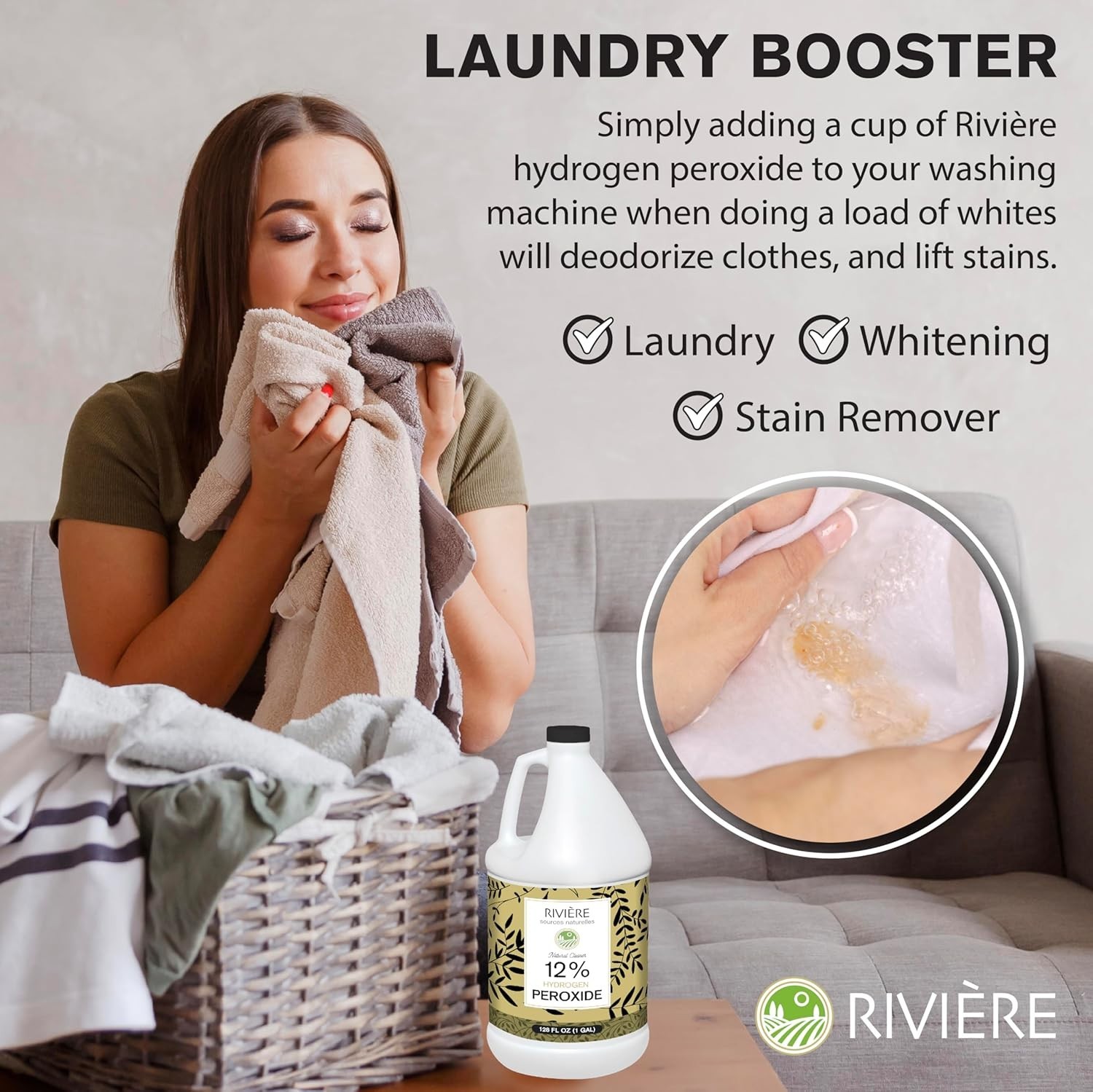 Rivière 12% Hydrogen Peroxide – 4 Gallons