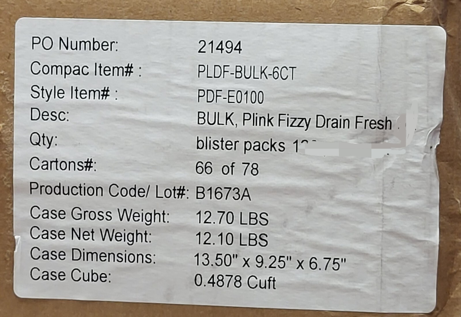 (120 COUNT) Plink Fizzy Drain Freshener & Cleaner Value Pack
