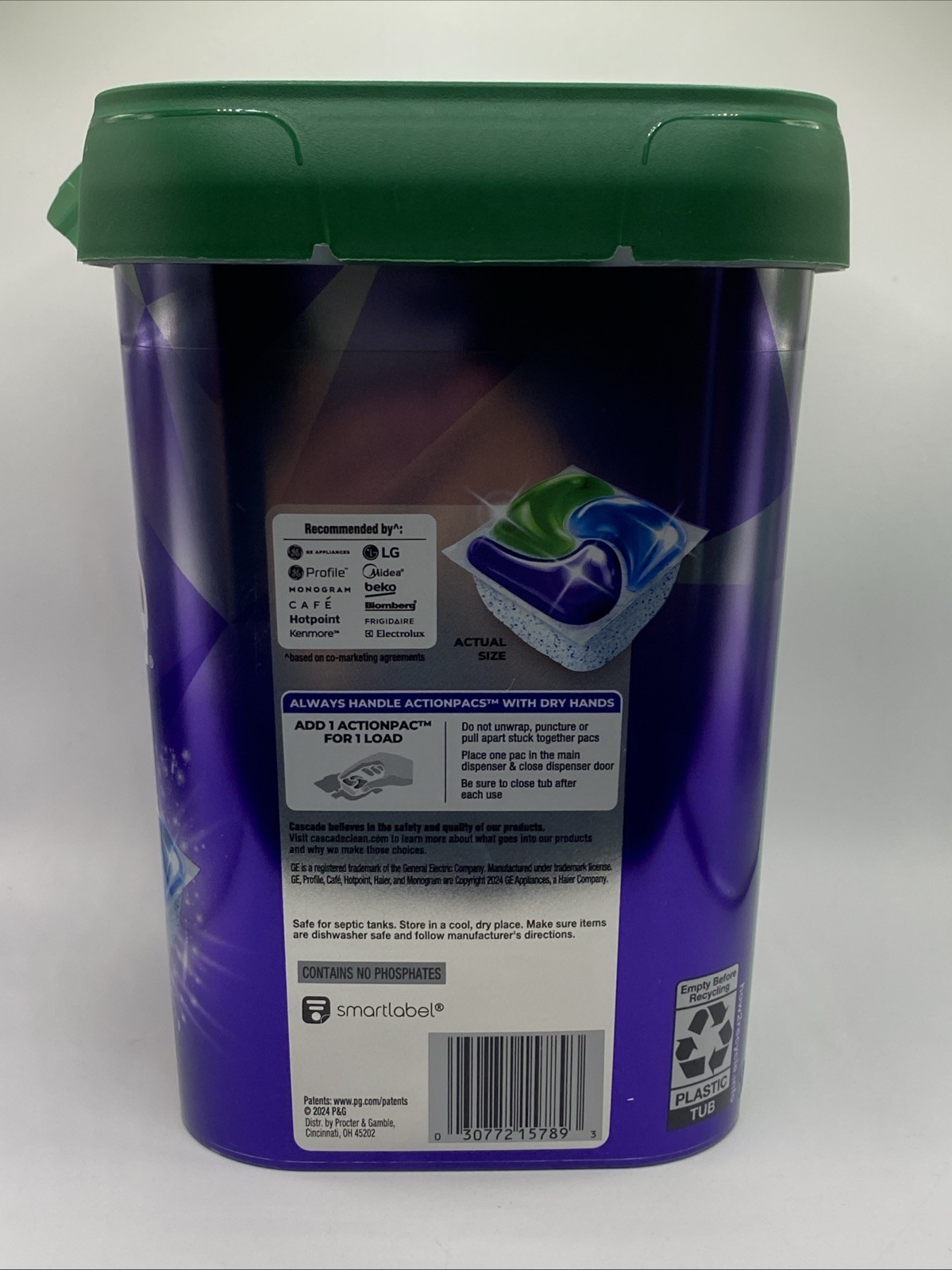Cascade Platinum Plus Dishwasher Detergent Pods Fresh 47 Count
