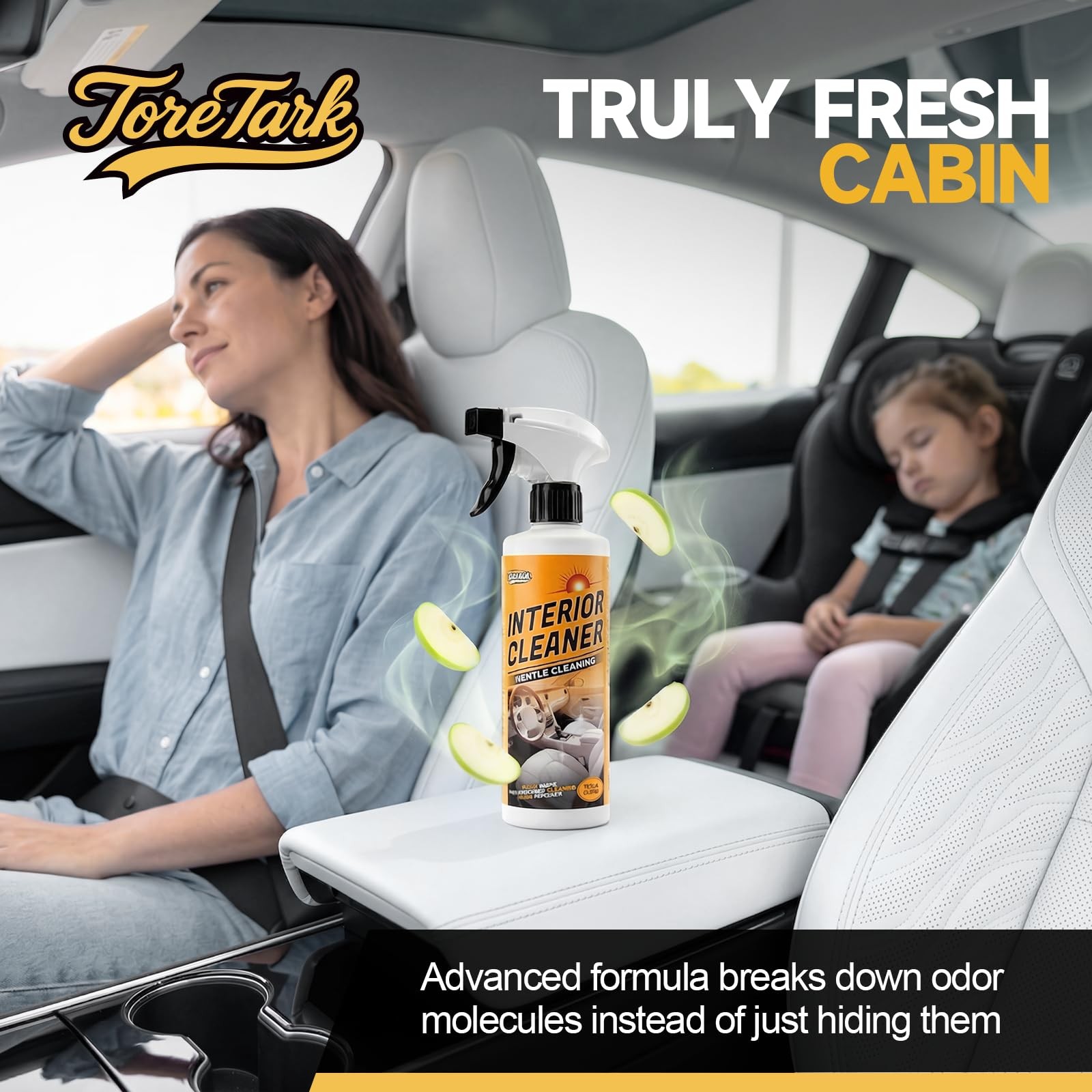 toretark Interior Car Cleaner Kit for Tesla, pH-Neutral Safe for All Surface,…