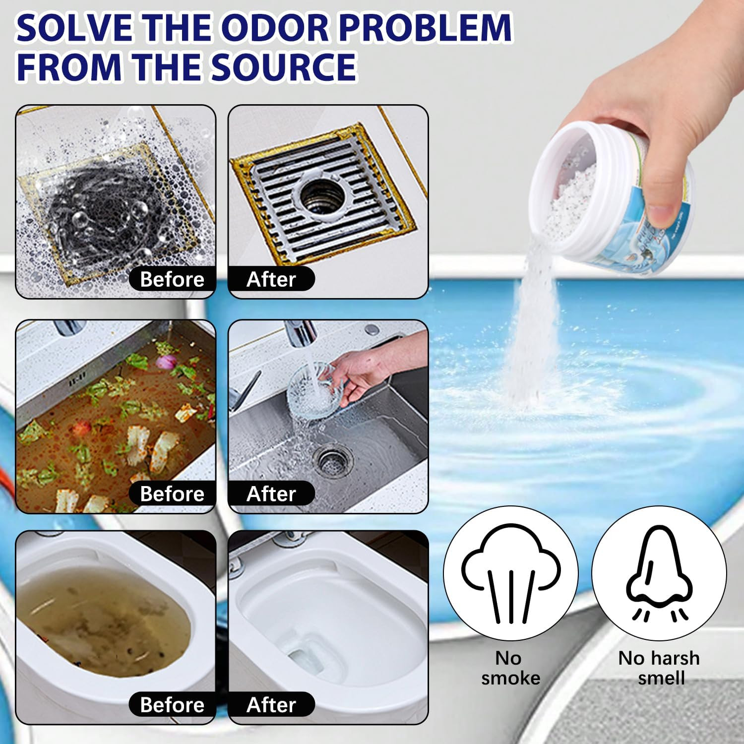 Pipeline Dredging Agent-Sink Drain Hair Clog Remover Cleaner,Toilet Unclogger