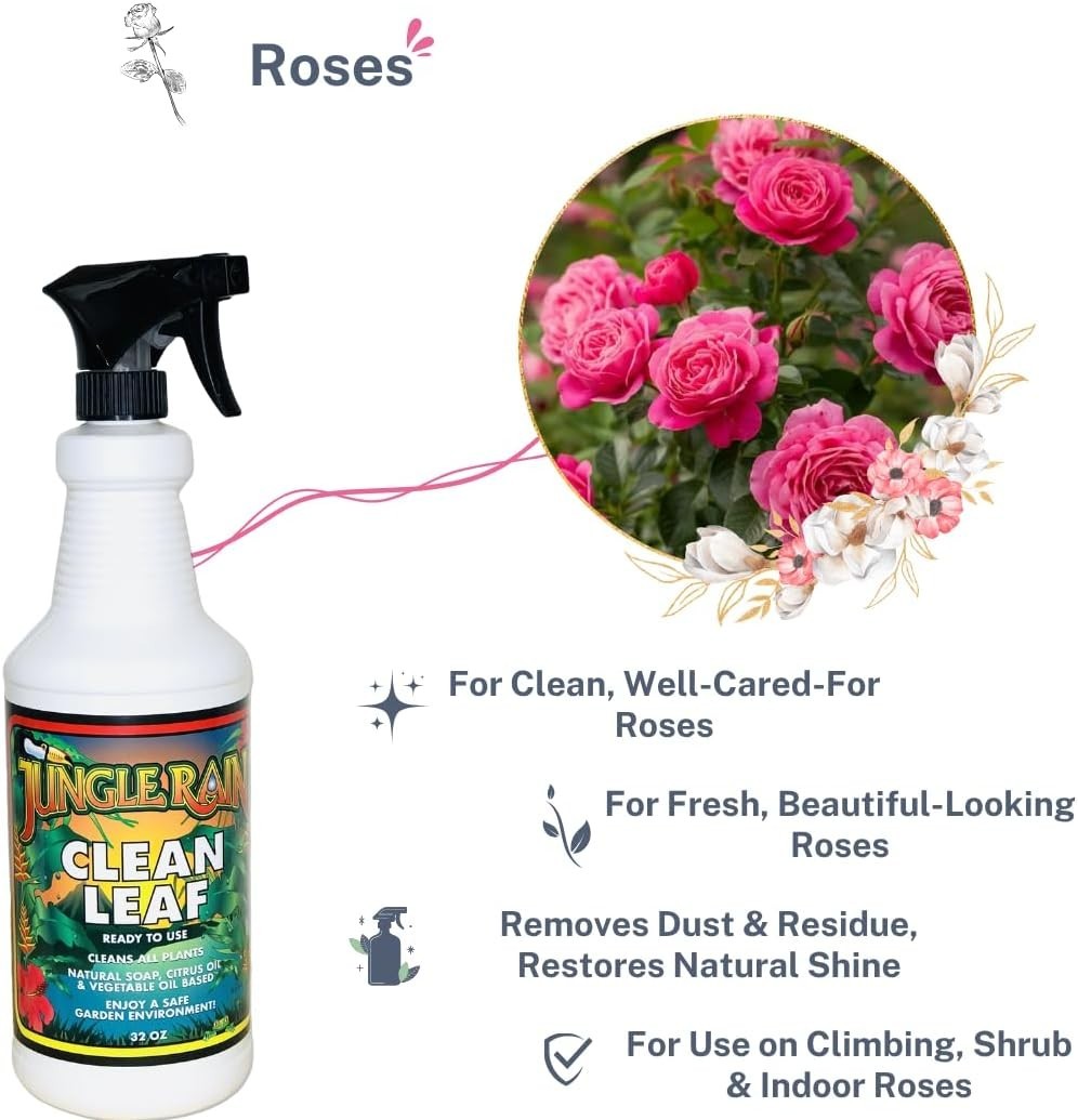 32oz Ready-to-Use Clean Leaf Spray – Enhances Shine & Cleans Leaves Naturally