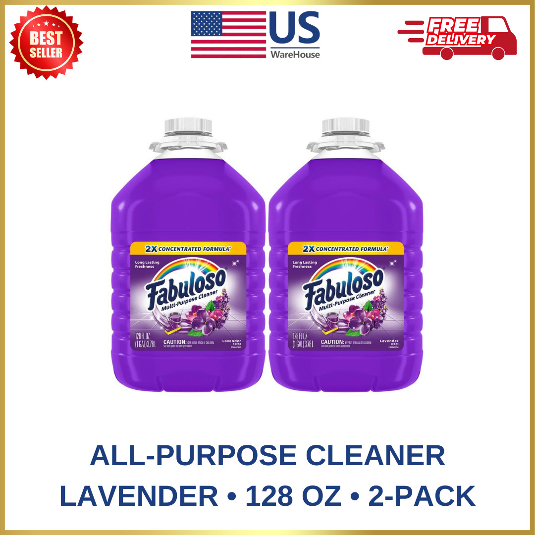 Fabuloso Lavender 2X Concentrated Multi-Purpose Cleaner, 128 oz (2-Pack)