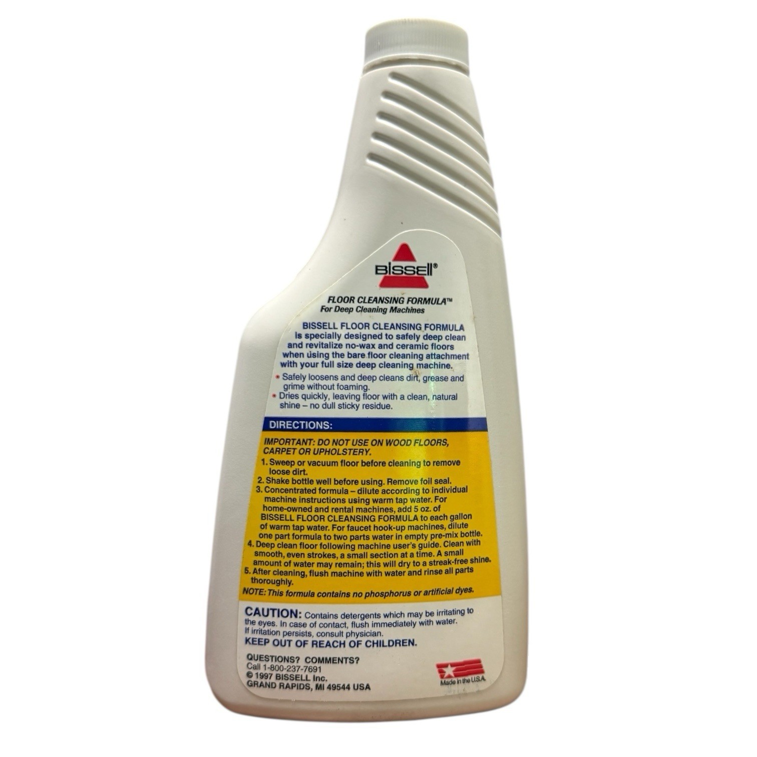 Bissell Floor Deep Cleansing Formula No Wax & Ceramic Floor Cleaner 16oz New