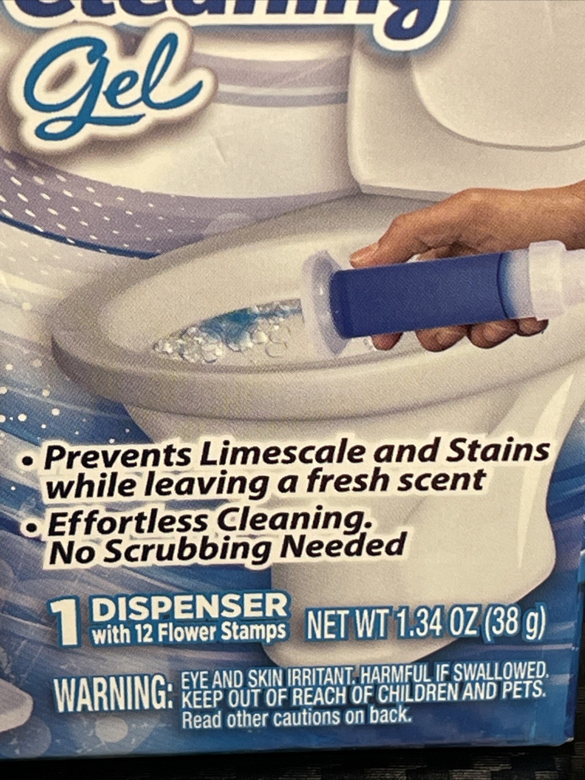 Lot Of 2 Sani-Flush Toilet Cleaning Gel Ocean Fresh 24 Flower Stamps Total