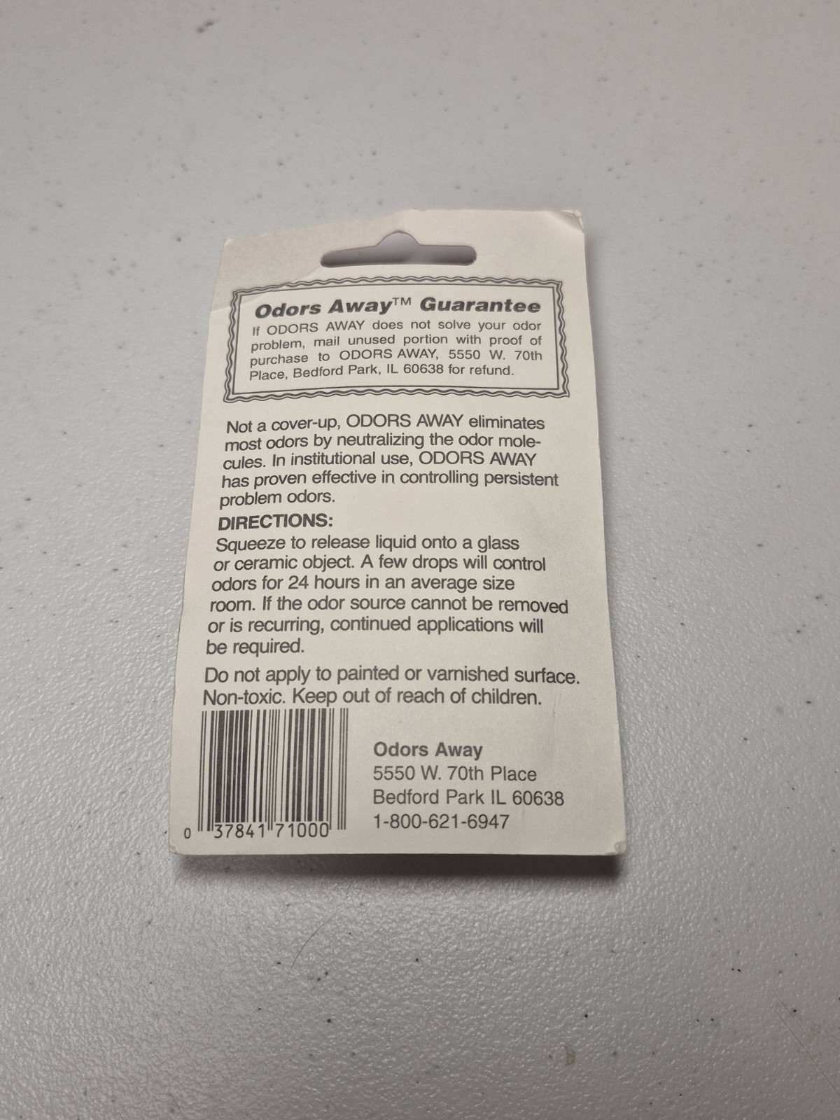 Odors Away Non-Toxic Odor Eliminator Concentrated Neutralizer 1/2 fl oz