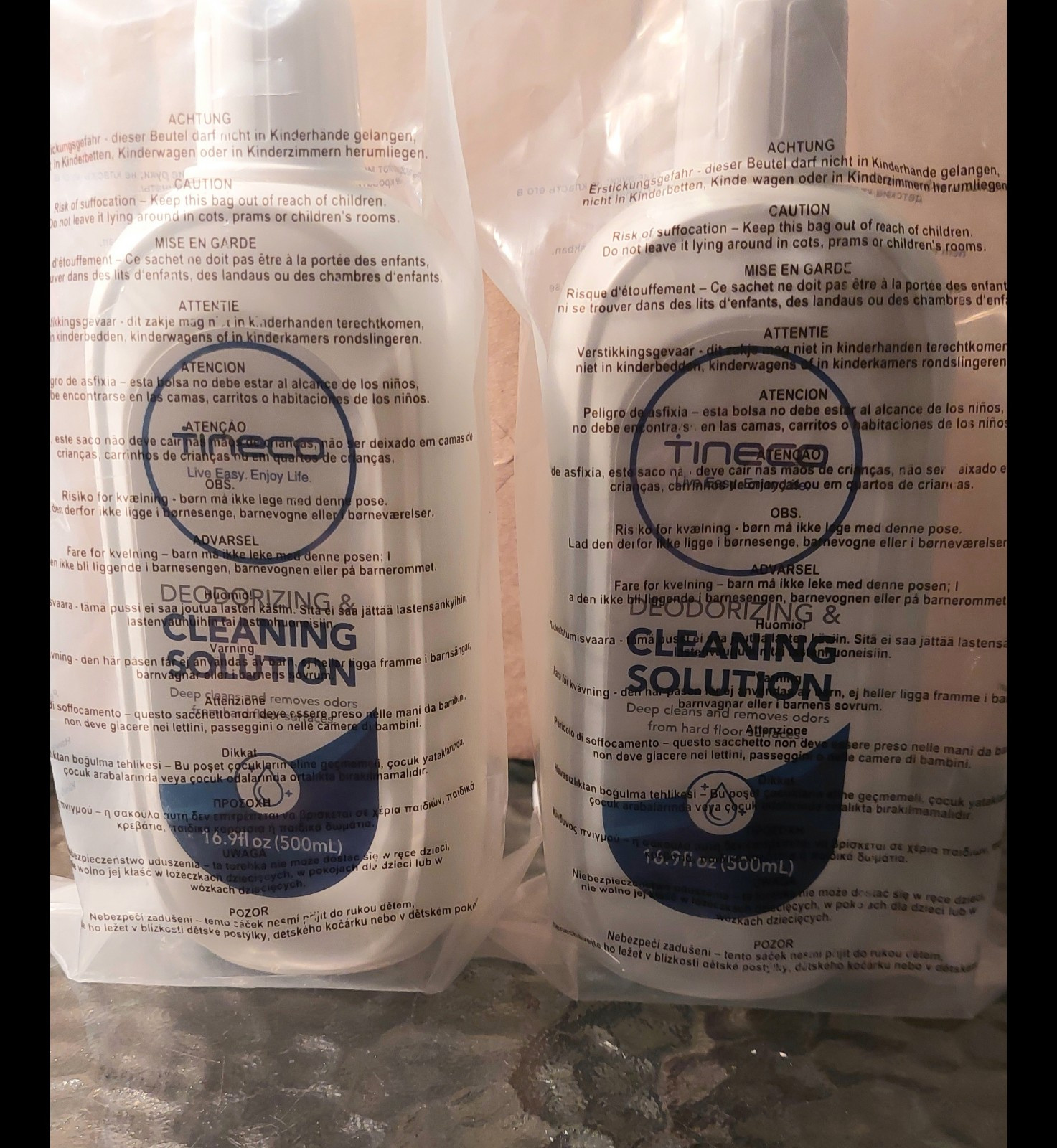 Tineco Deodorizing & Cleaning Solution 33.8 oz~ 2x 16.9 oz Sealed Bottles