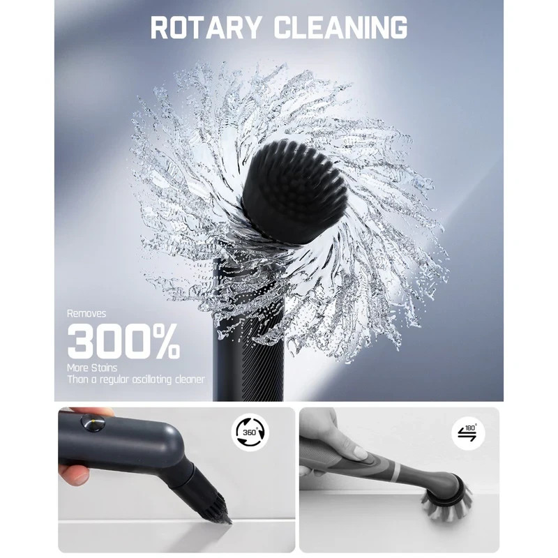 Fanttik G9 Nano Electric Spin Scrubber 6 Replaceable Brush Heads Waterproof