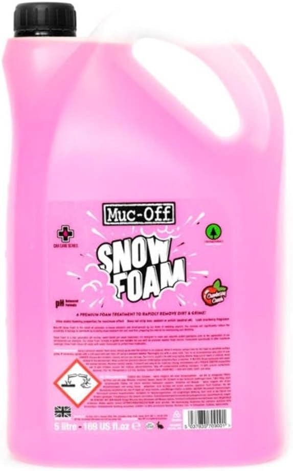 Muc-Off Snow Foam, 5 Liter – Biodegradable Car Wash Soap, Car Shampoo, Foam C…