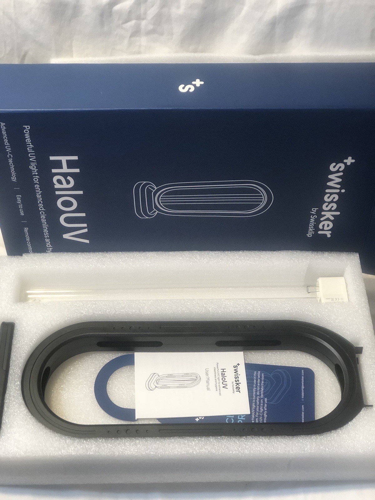 HaloUV Swissker by Swissklip Home Disinfection Device 4 PARTS NewOpenBox