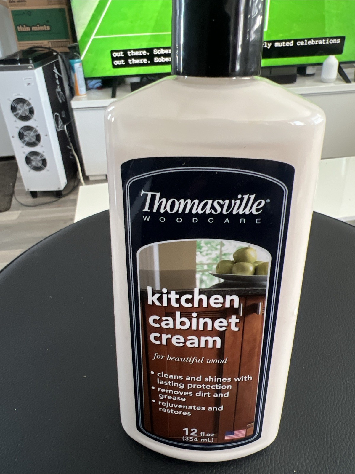 Thomasville Wood Care KITCHEN CABINET CREAM Cleans Shines Protects Restores 12oz