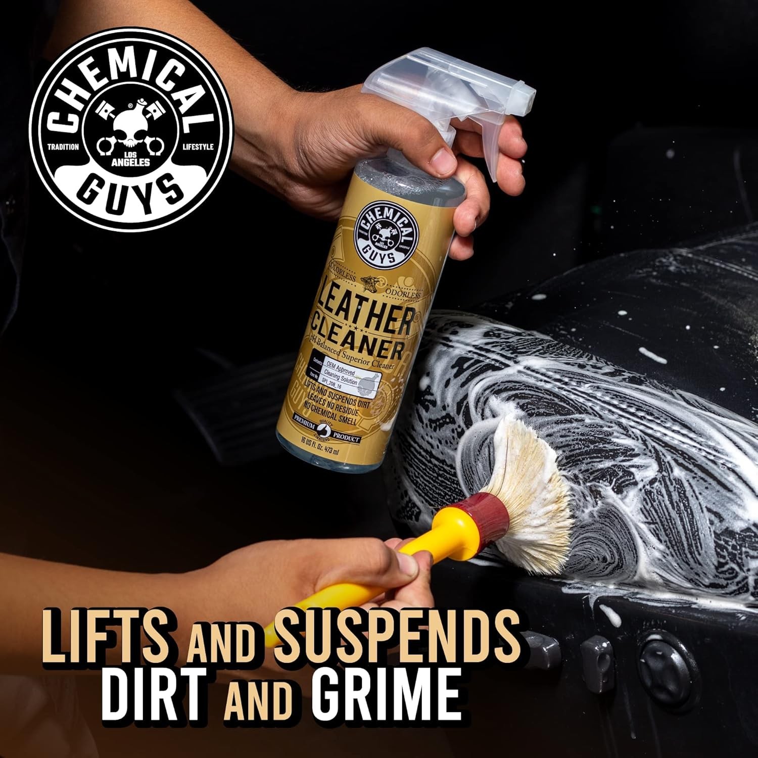 Chemical Guys Leather Cleaner and Conditioner Kit 16oz Car Interior