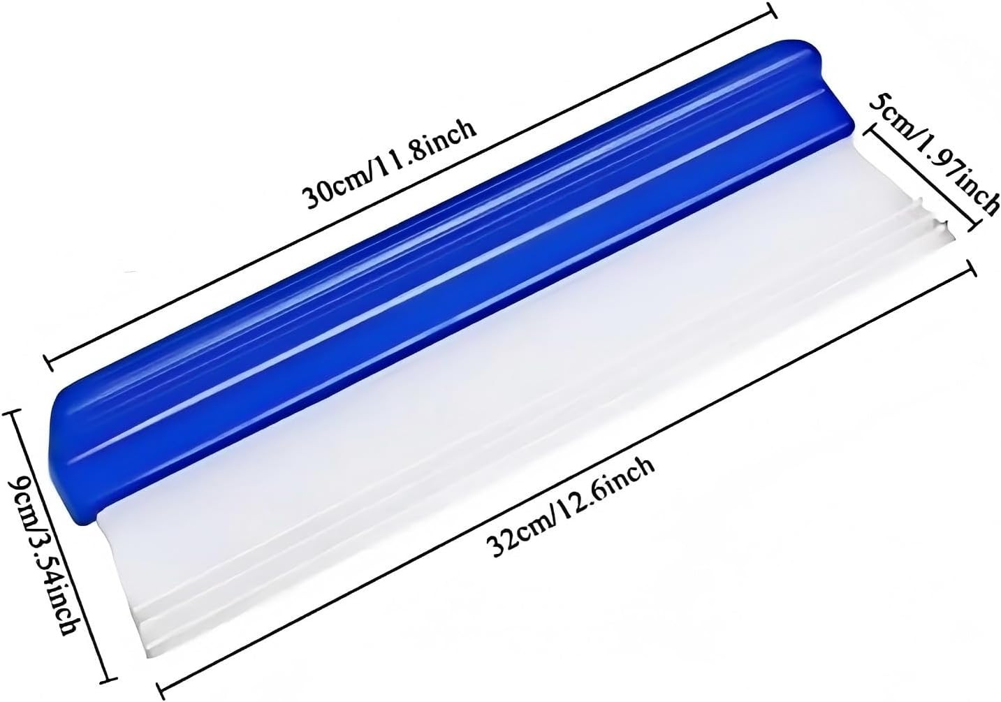 4-Pack 12-Inch Silicone Car Squeegee, Flexible Auto Water Blade Wiper for Car Wi