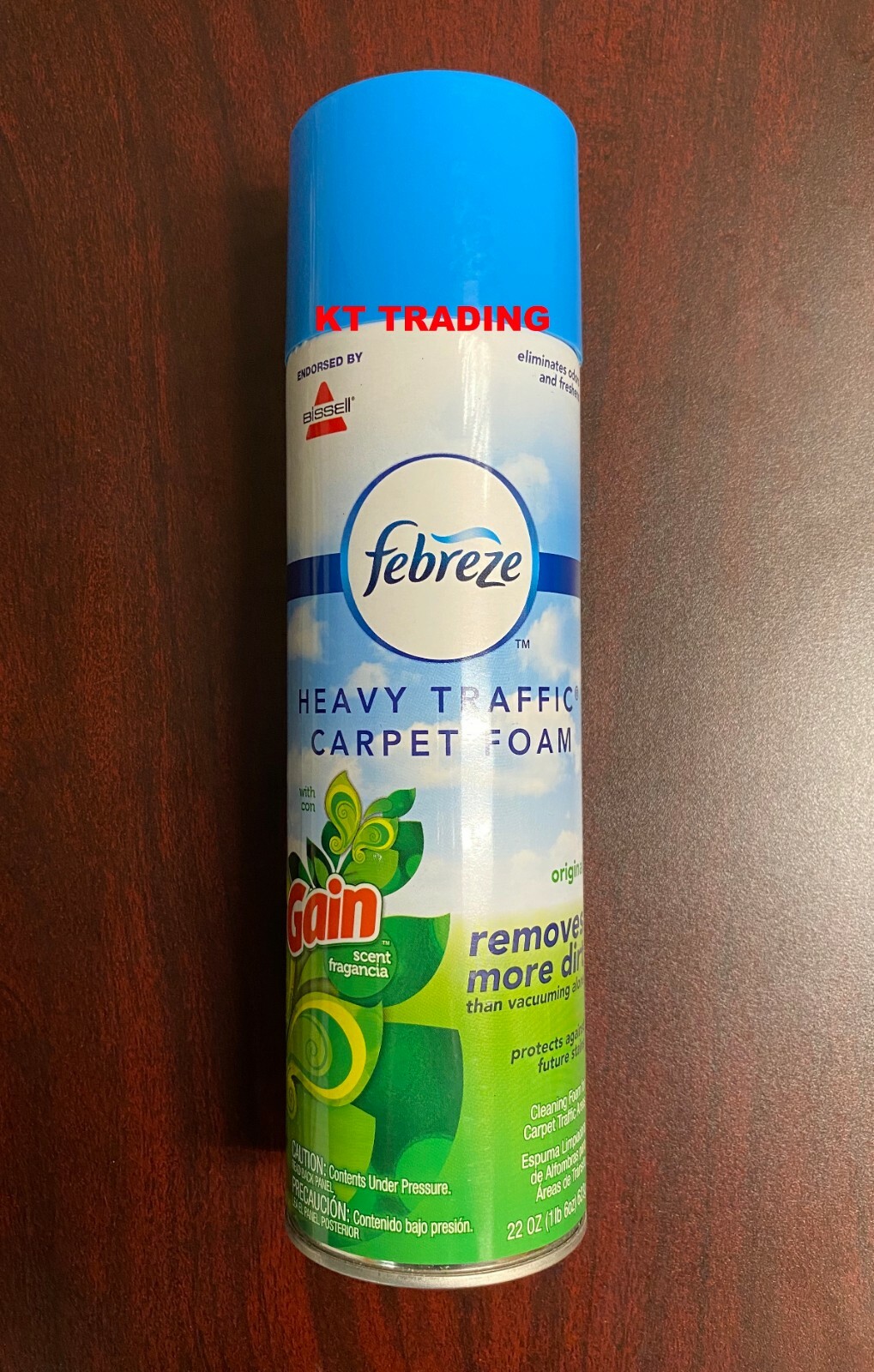 Febreze Heavy Traffic Carpet Cleaner Foam Eliminate Odor Stain ~ Gain Scent 22oz