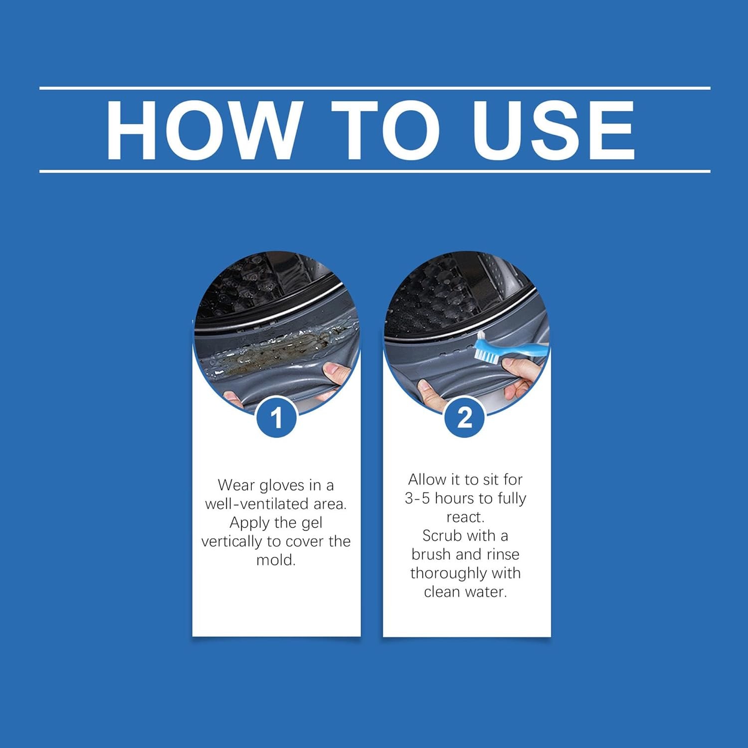Home Stain Cleaner, Heavy Duty Mold & Bathroom Stain Remover With Brush USA