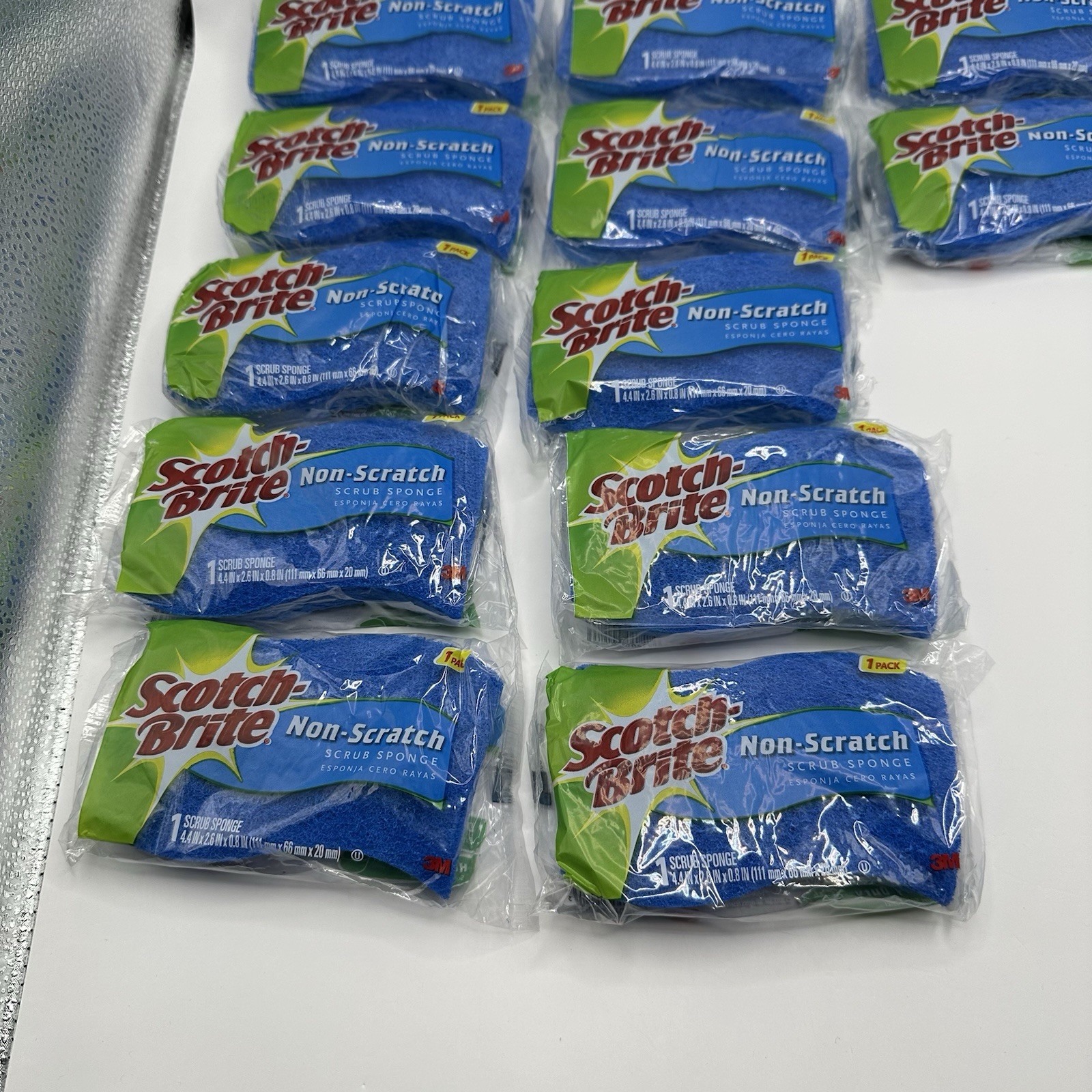 Scotch Brite 3M Non-Scratch Scrub Sponges 12 Pack