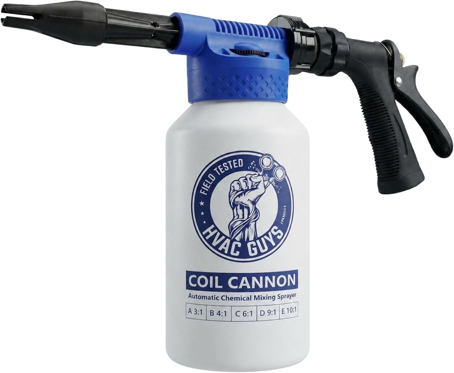 Coil Cannon AC Coil Cleaner Foam Sprayer 64oz, Auto Dilution, Compatible with…
