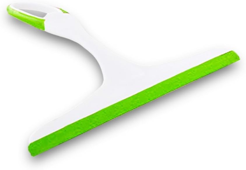 9.5 Inch Modern Glass Squeegee with Flexible Silicone Blade – Assorted Colors