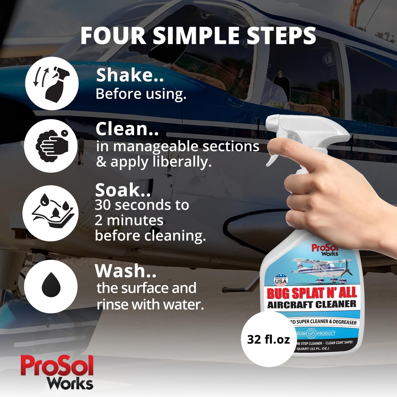 PROSOL WORKS Aircraft Cleaner 32oz