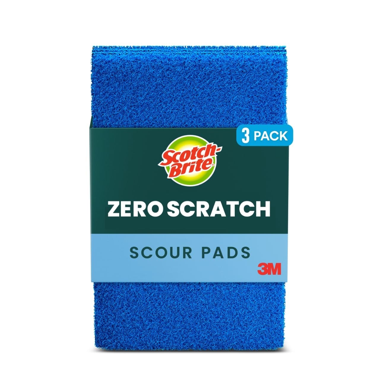 Scotch-Brite Non-Scratch Scour Pads, 3 Pads