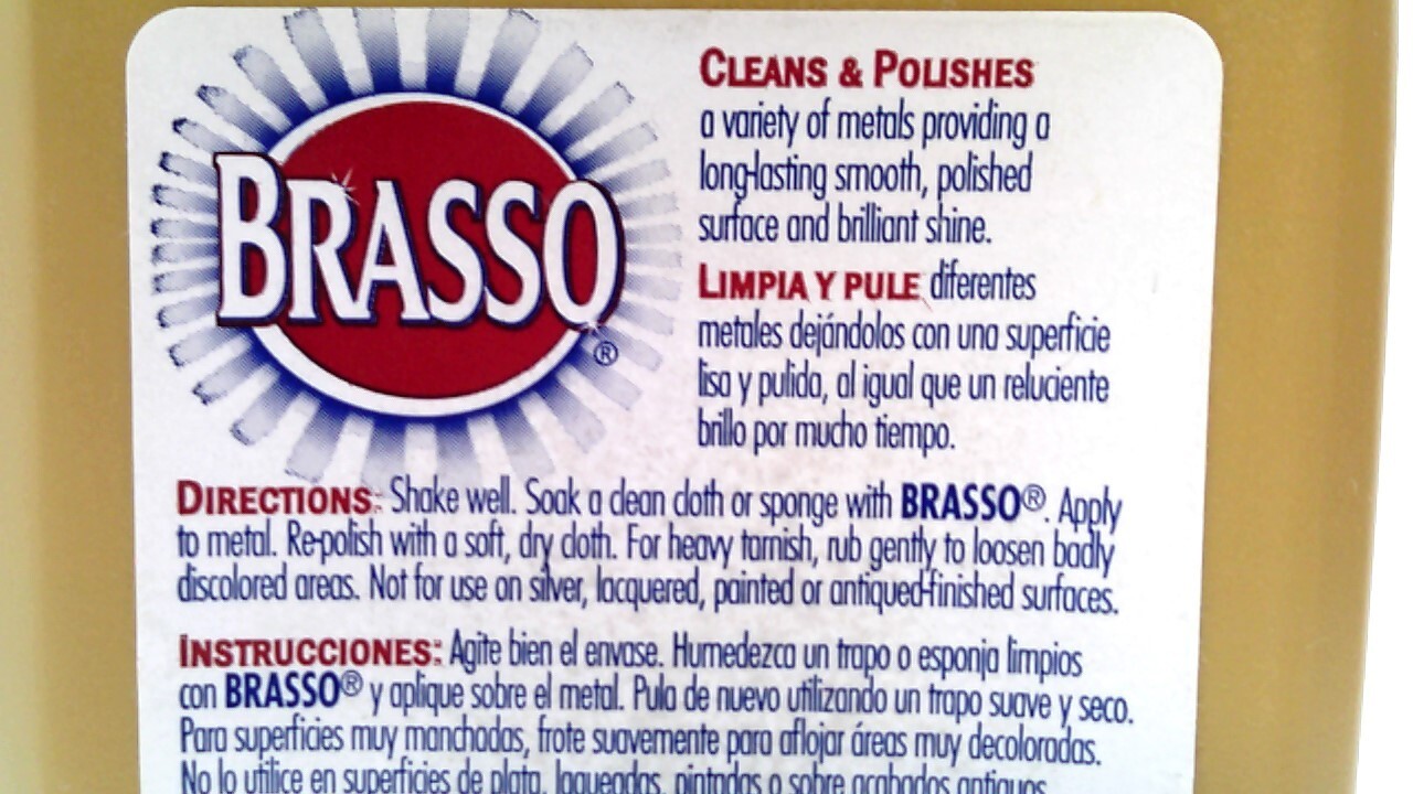 ✅ BRASSO~Metal Surface Polish~8 oz Bottle