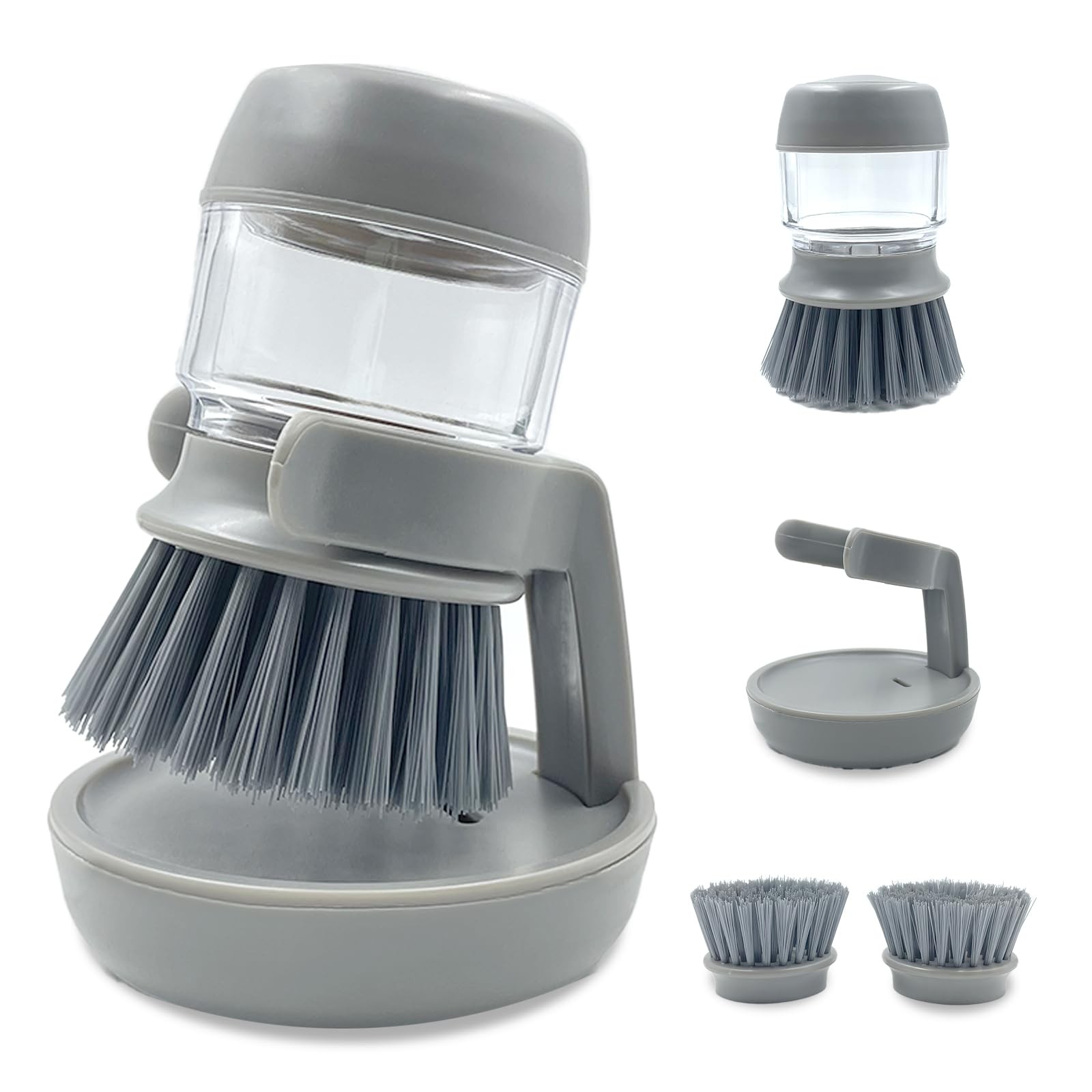 Soap Dispenser with Dish Brush and Storage Bracket, Easy to Clean Kitchen Ute…