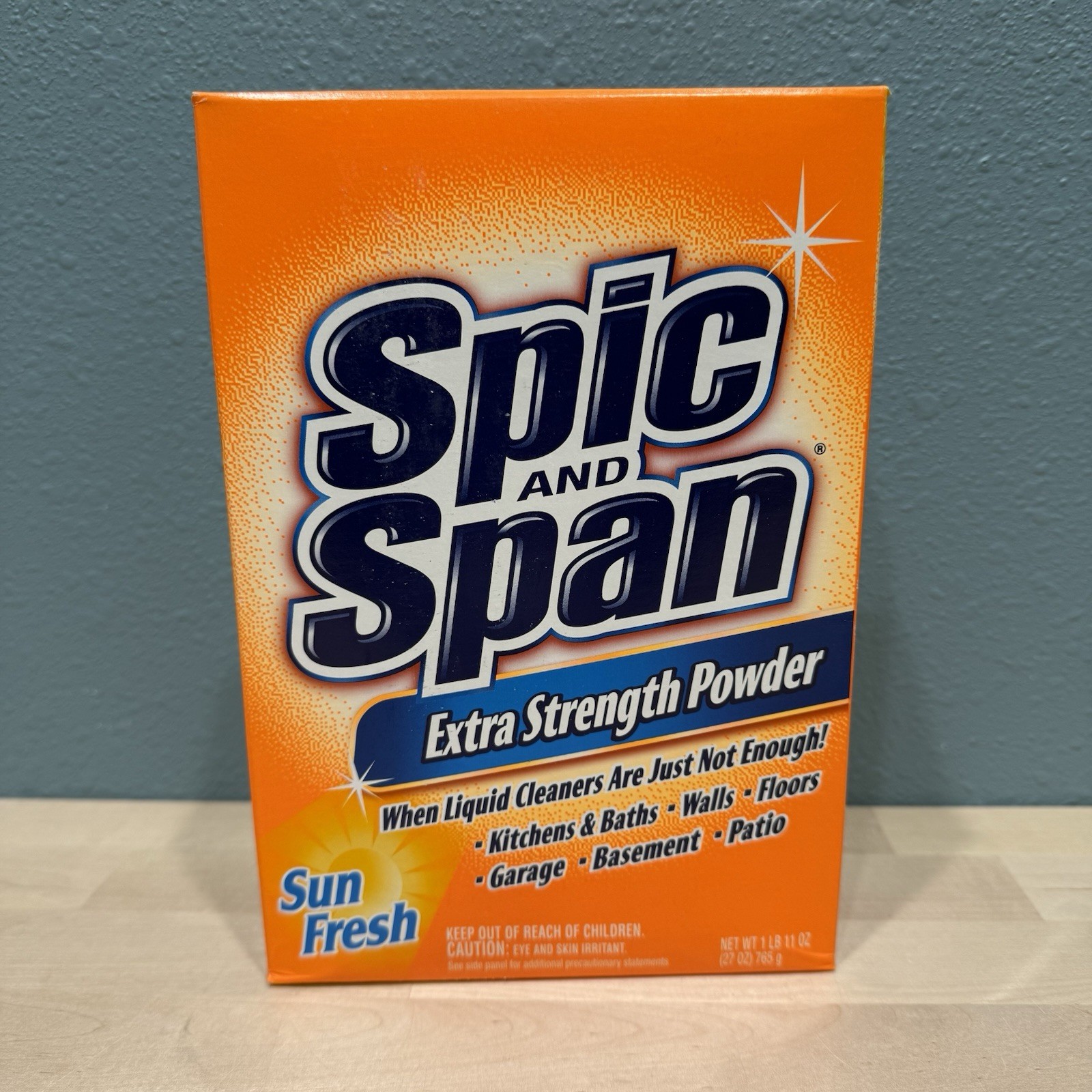 NEW Spic and Span Extra Strength Powder SUN FRESH 27 oz