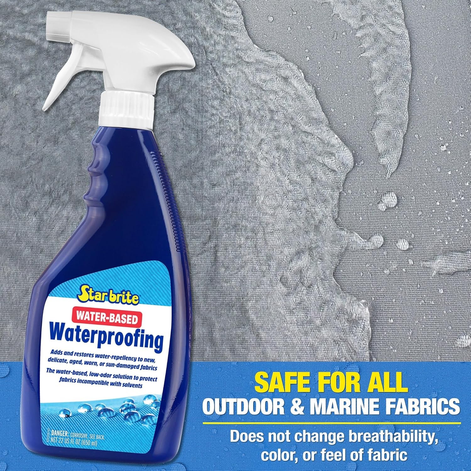 Low-Odor Water-Based Waterproofing Adds And Restores Water-Repellency