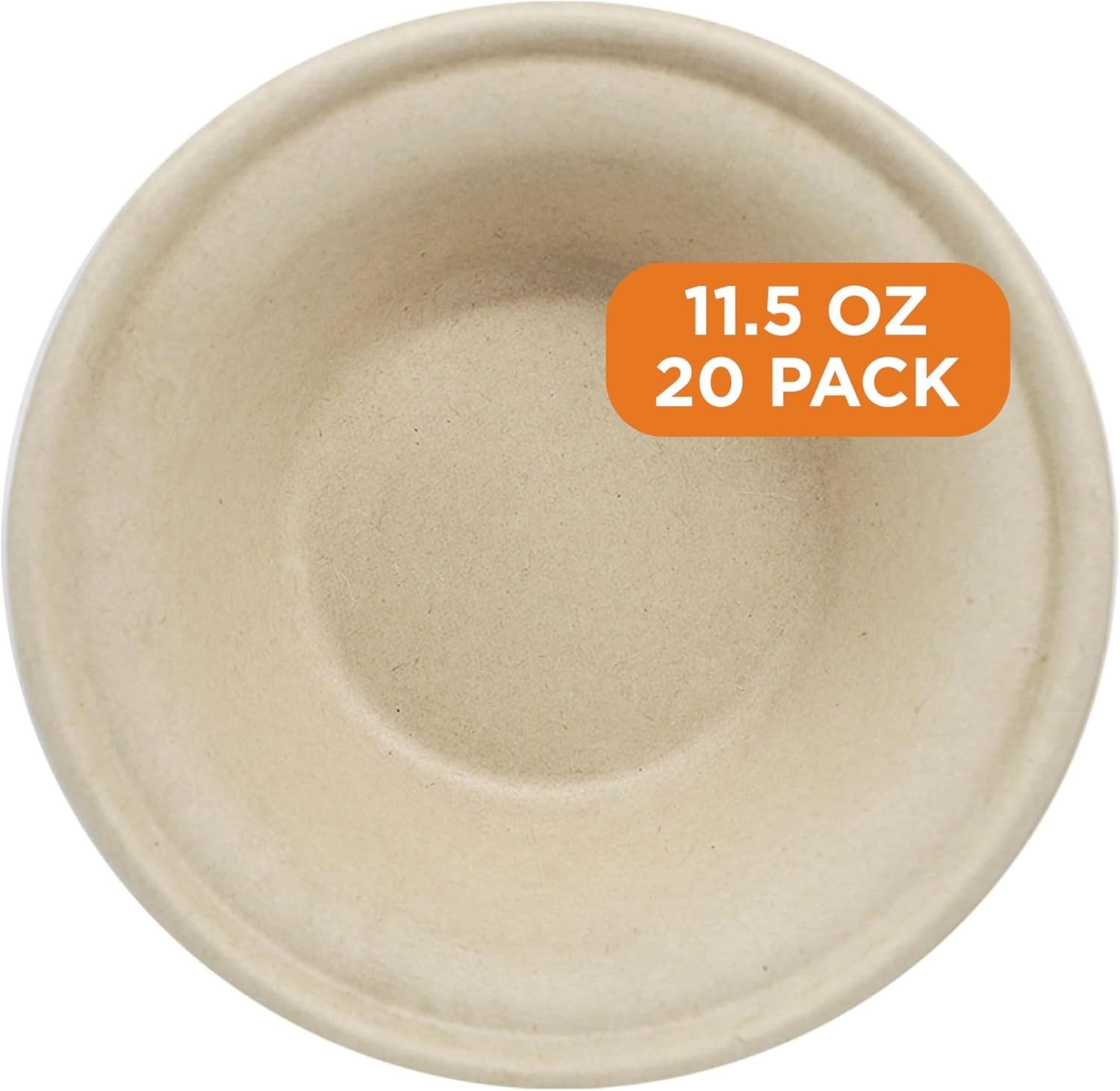 Compostable Paper Bowls, 11.5 Oz Pack of 20, Made from Unbleached Plant Fiber…