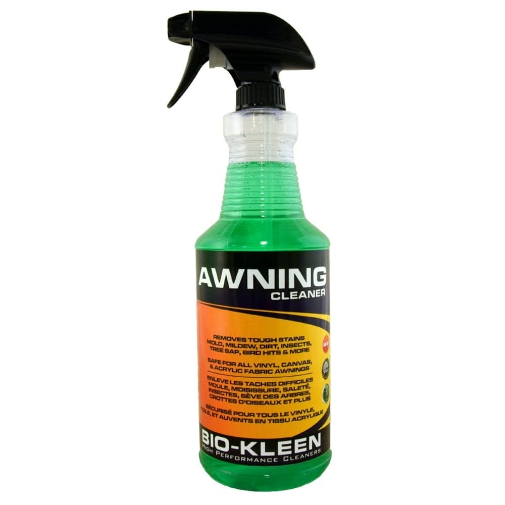 Bio Kleen M01507 RV Boat Awning Cleaner Spray 32 Oz Vinyl Fabric Mildew Remover