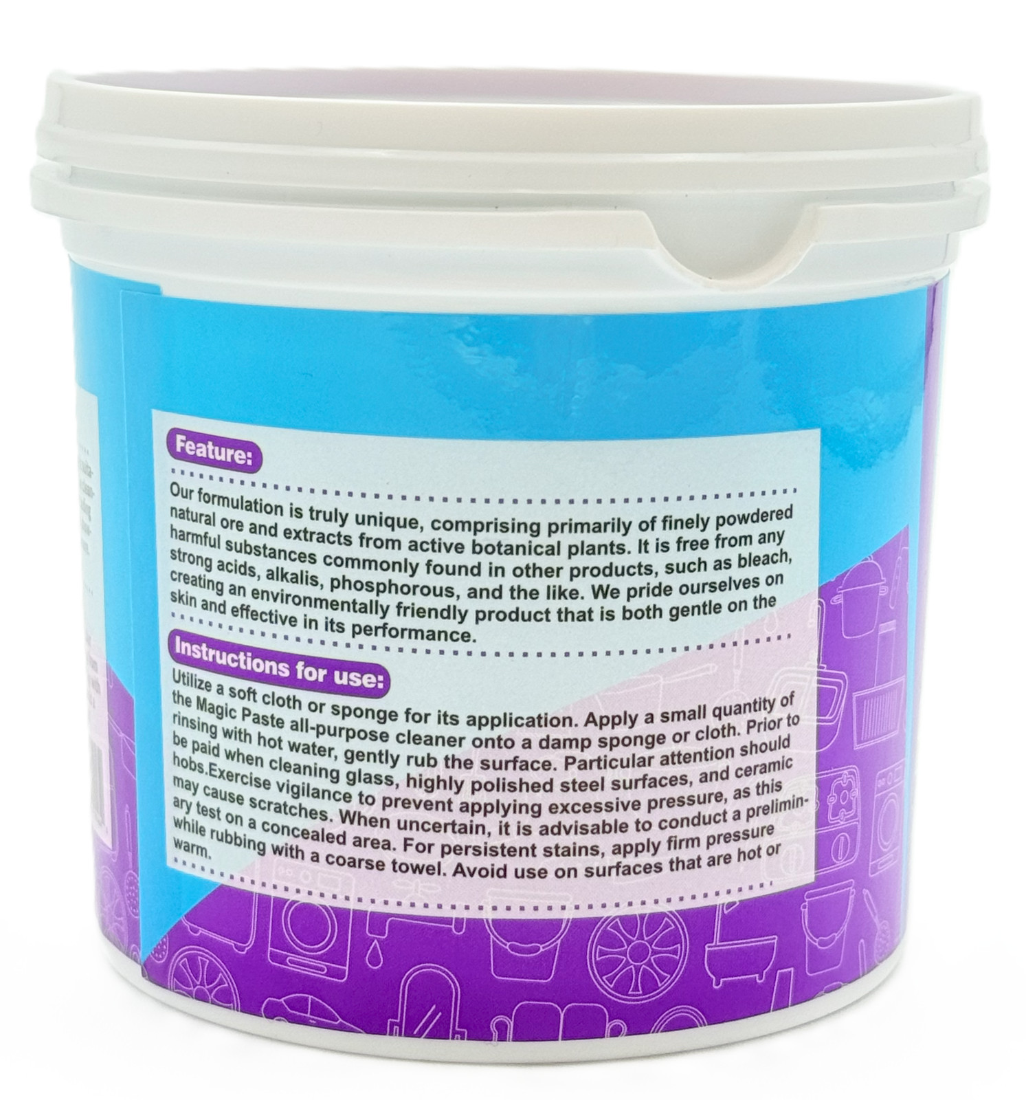 Magic Paste™ All-Purpose Cleaning Paste – 16 oz.–For Dishes, Metals, Glass etc..