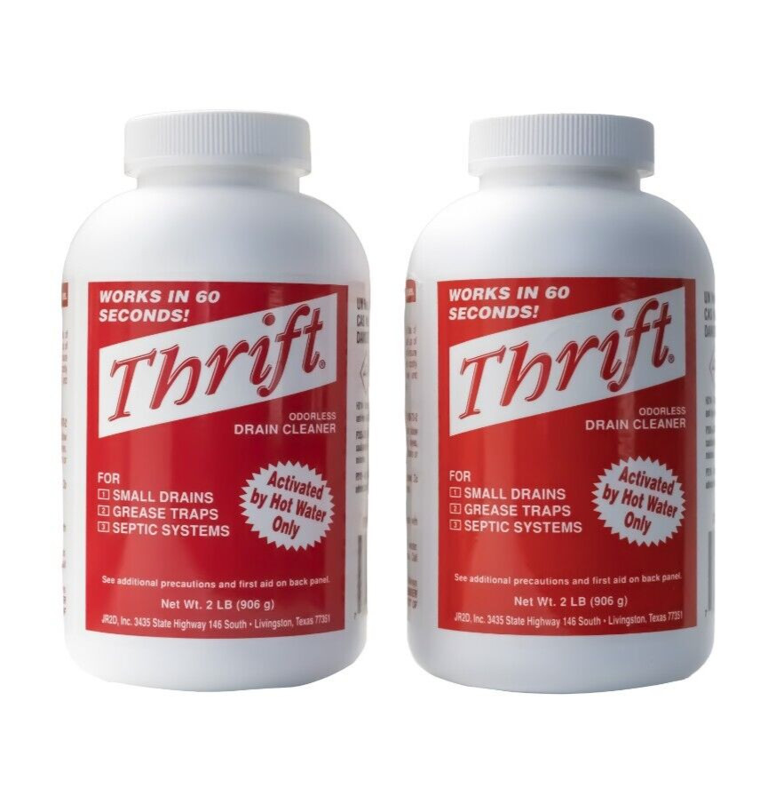 Thrift T-200 Drain Cleaner – 2 lb (Pack of 2)