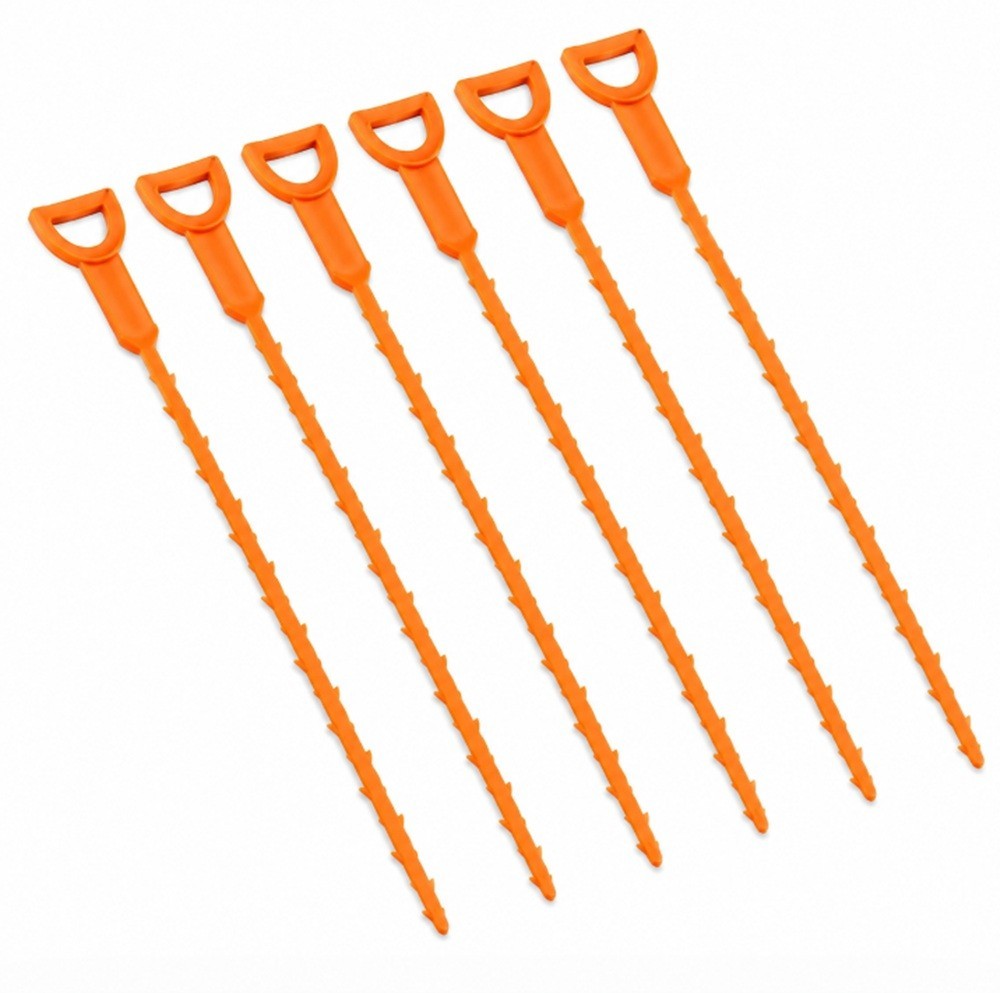 6Pcs 25 Inch Hair Drain Cleaner Tool Set -Snake Drain Clog Remover for Sink Tube