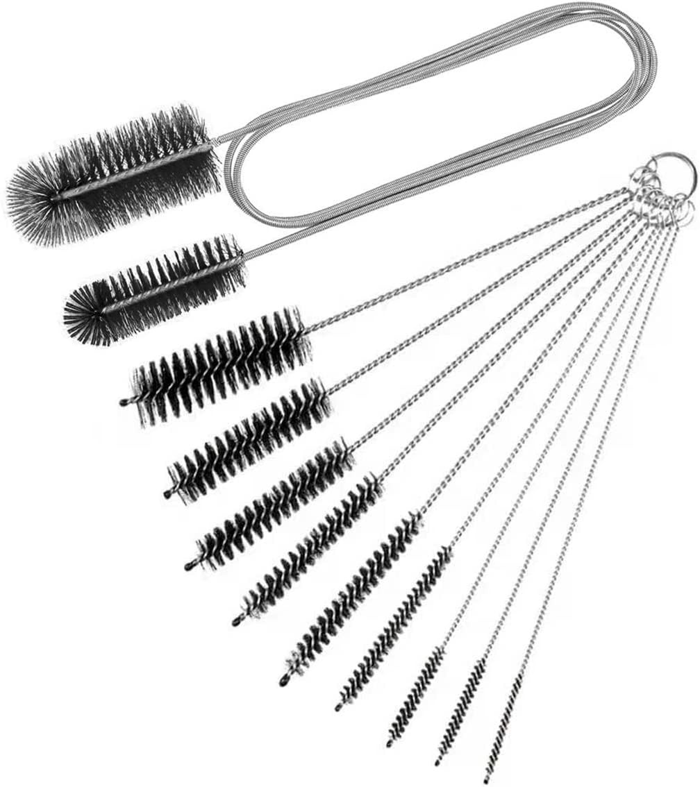 10PCS Flexible Drain Brush Straw Cleaner Brush Set,Pipe Cleaners Brush,61Inch St