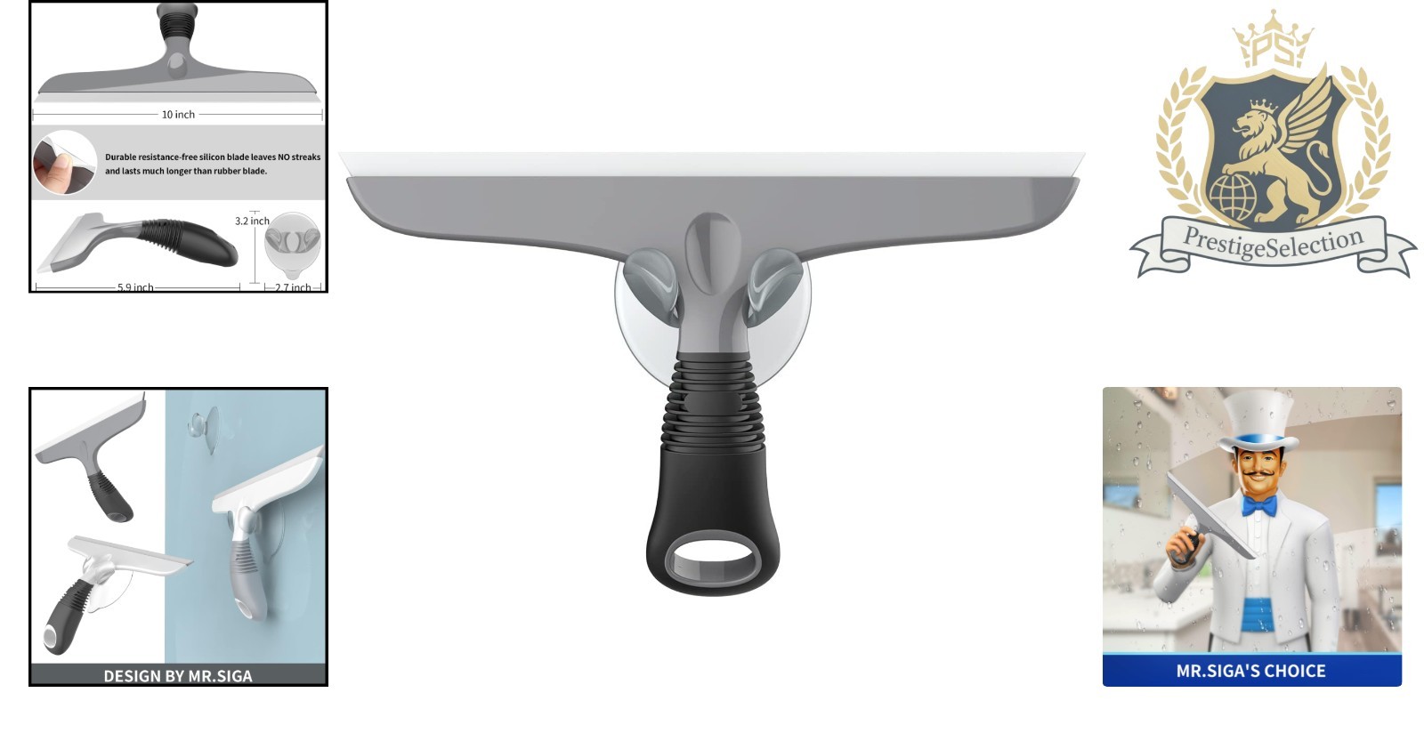 Durable Silicone Squeegee – Ergonomic Design for Effortless Streak-Free Finish