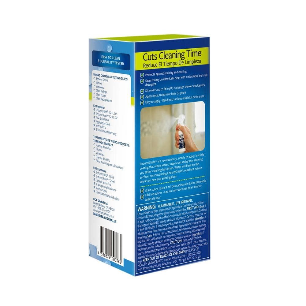 Enduroshield Glass Showers Treatment Kit 2-Oz Coating 4.2-Oz Cleaner Bathroom