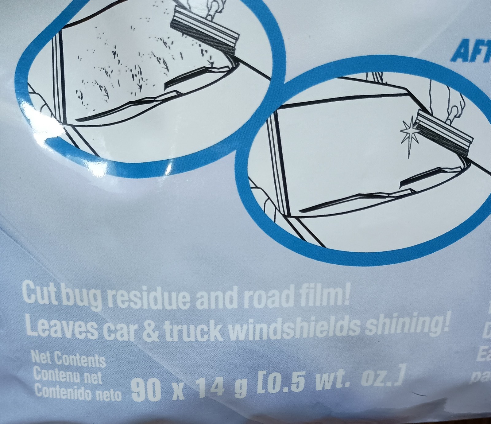 (3) Stearns Bug Blitzer #2779909 Glass & Window Ceaner Packets 90ctx3 NEW