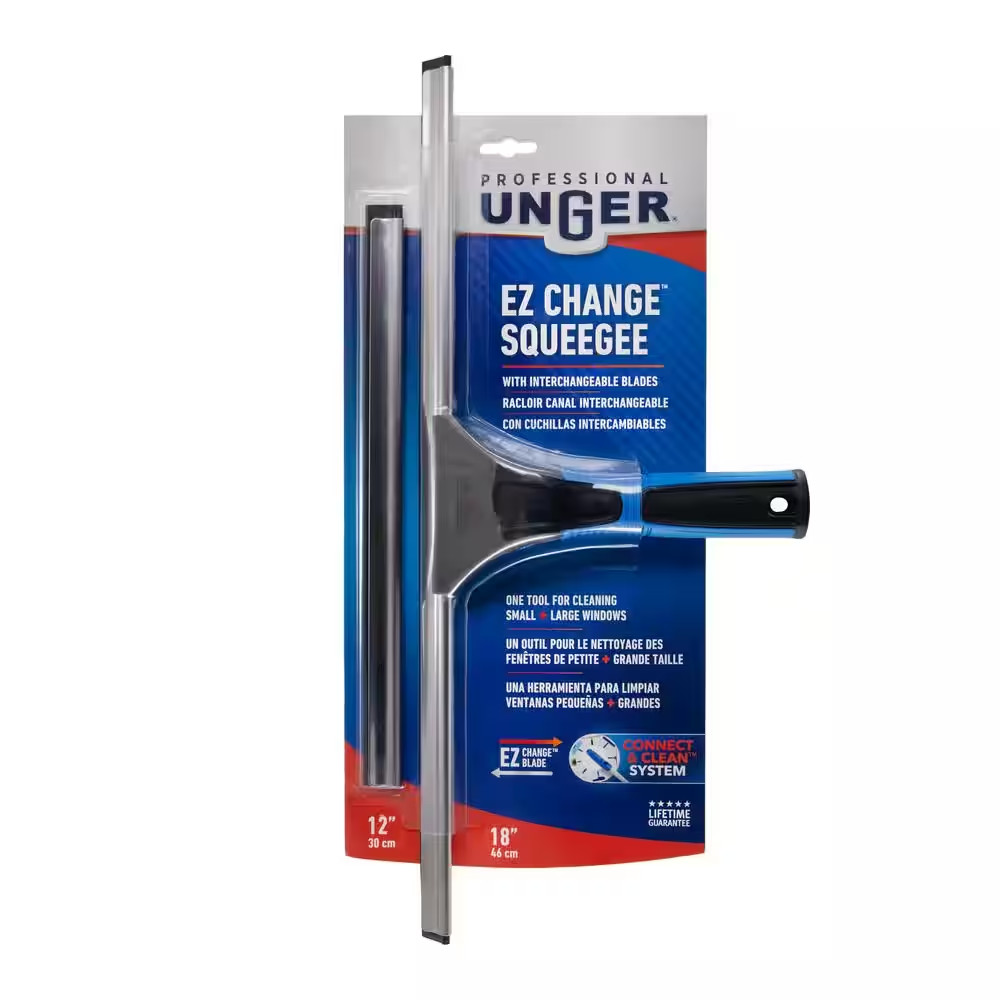 18 In. EZ Change Squeegee with 12 In. Interchangeable Blade