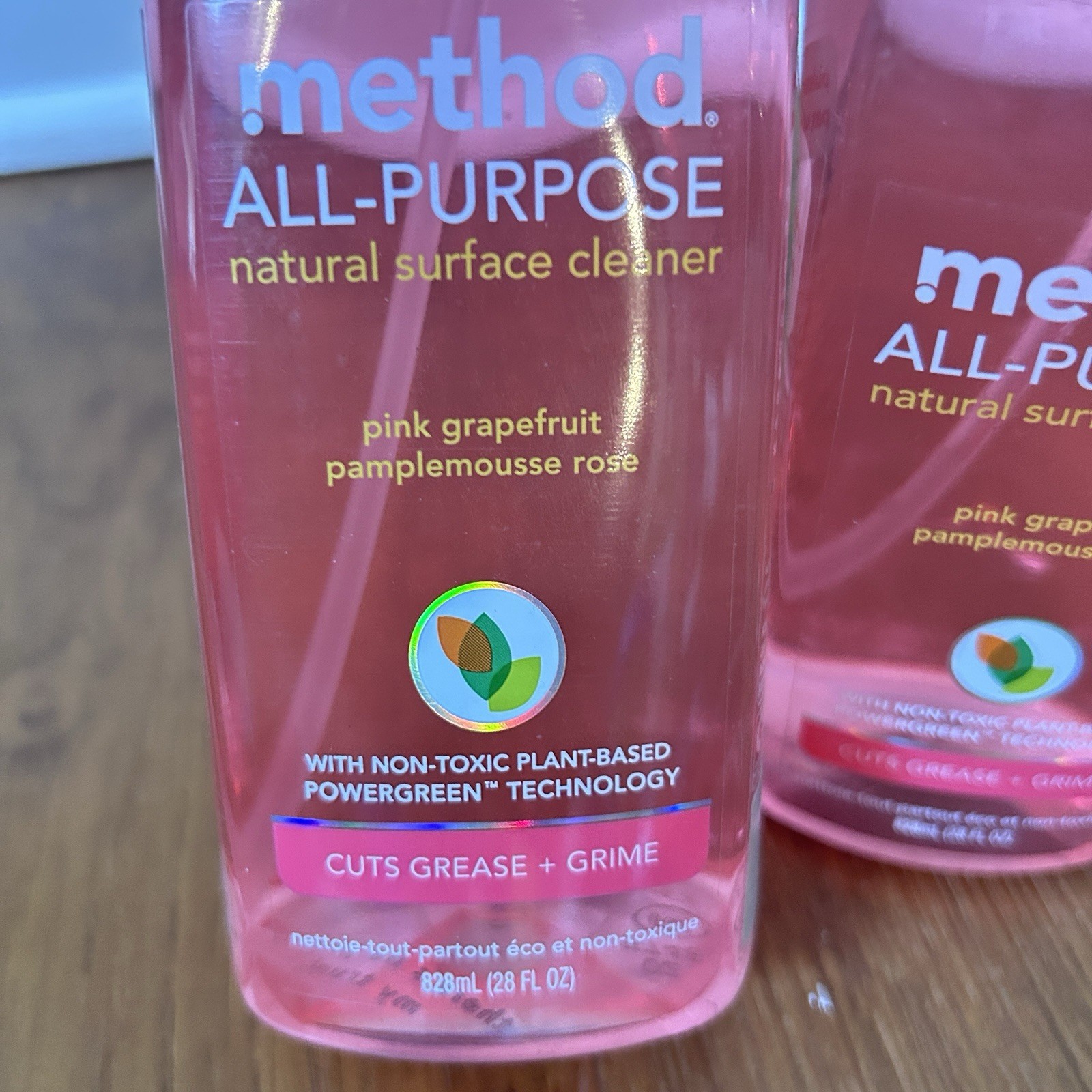 2 pack Method All-Purpose Cleaner Pink Grapefruit 28 Oz Ea non Toxic Plant Based