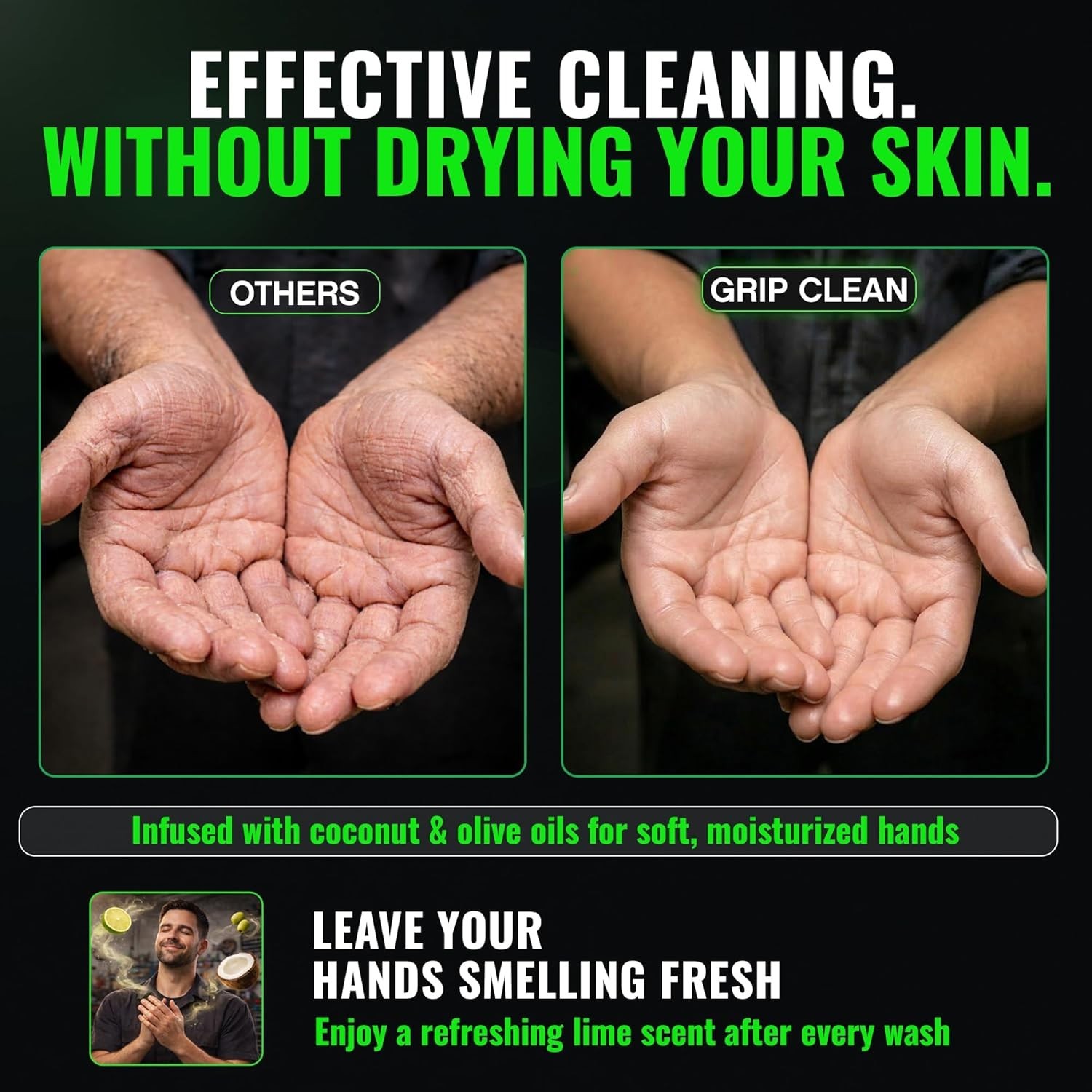 Natural Pumice & Clay Hand Cleaner – 32oz for Automotive and Industrial Use